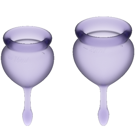 SATISFYER - FEEL GOOD COPPA MESTRUALE BLU SCURO 15 + 20 ML