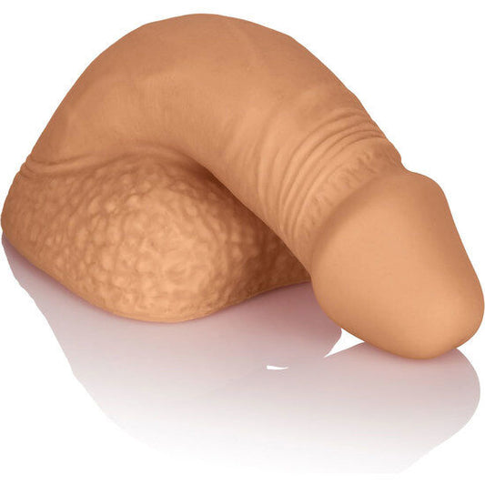 CALEXOTICS - PENIS MIT SILIKONVERPACKUNG 12,75 CM KARAMELL