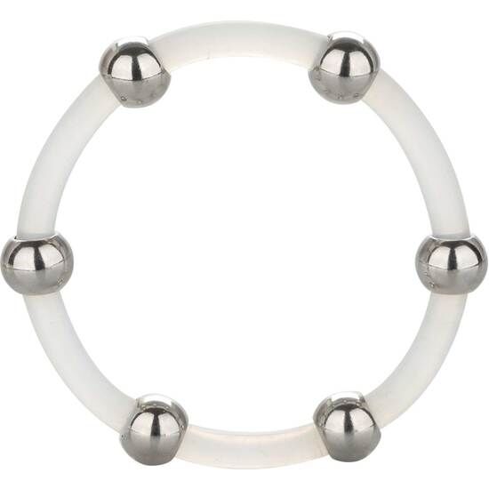 CALEXOTICS - STEEL BEADED SILICONE RING XL