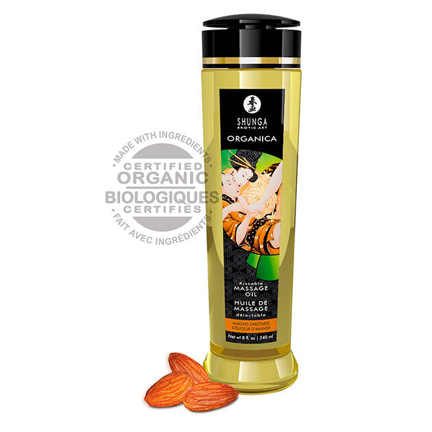 SHUNGA - OLIO PER MASSAGGIO ALLE MANDORLE BIOLOGICO 240 ML