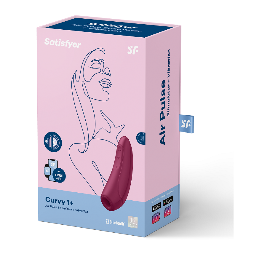 SATISFYER - CURVY 1 + RED PINK