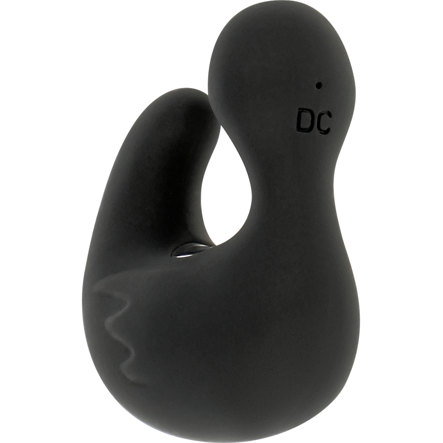 BLACK&SILVER - DUCKYMANIA RECHARGEABLE SILICONE STIMULATING DUCK THIMBLE