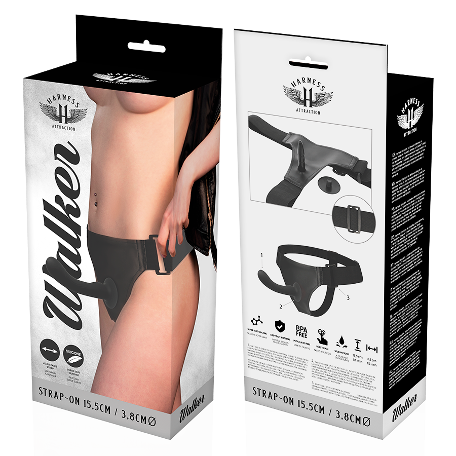 HARNESS ATTRACTION - RNES SILIKON WALKER G-SPOT 15,5 CM -O- 3,8 CM