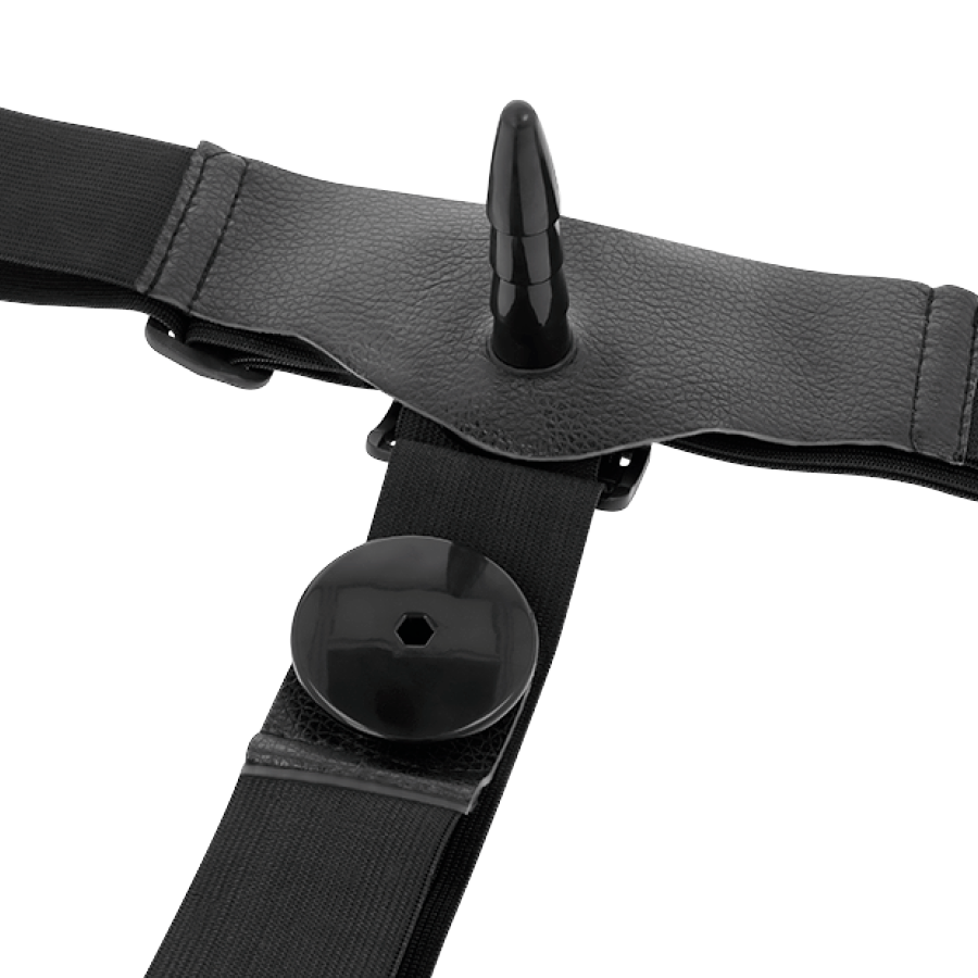 HARNESS ATTRACTION - HARRIS DOPPELTE PENETRATION MIT VIBRATION 18 CM -O- 3,5 CM