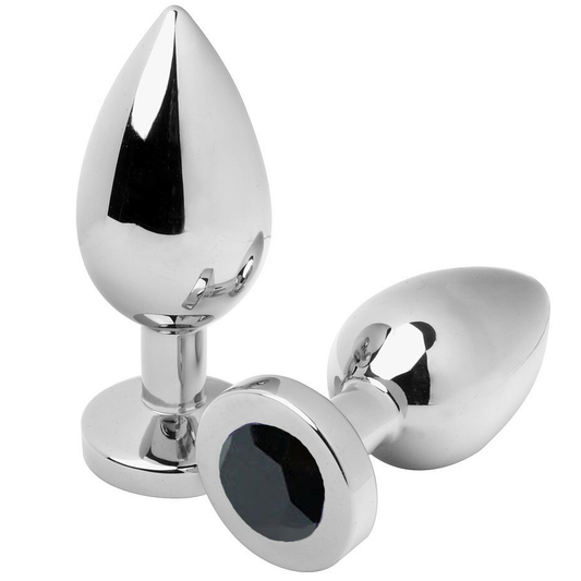 METAL HARD - ANAL PLUG DIAMOND SCHWARZ KLEIN 5,71CM