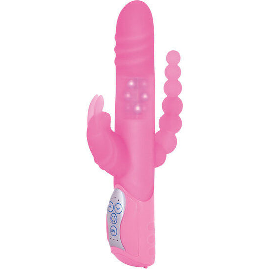 SEVEN CREATIONS - E RABBIT TRIPLE PLAY VIBRATORE ROSA A TRIPLA STIMOLAZIONE