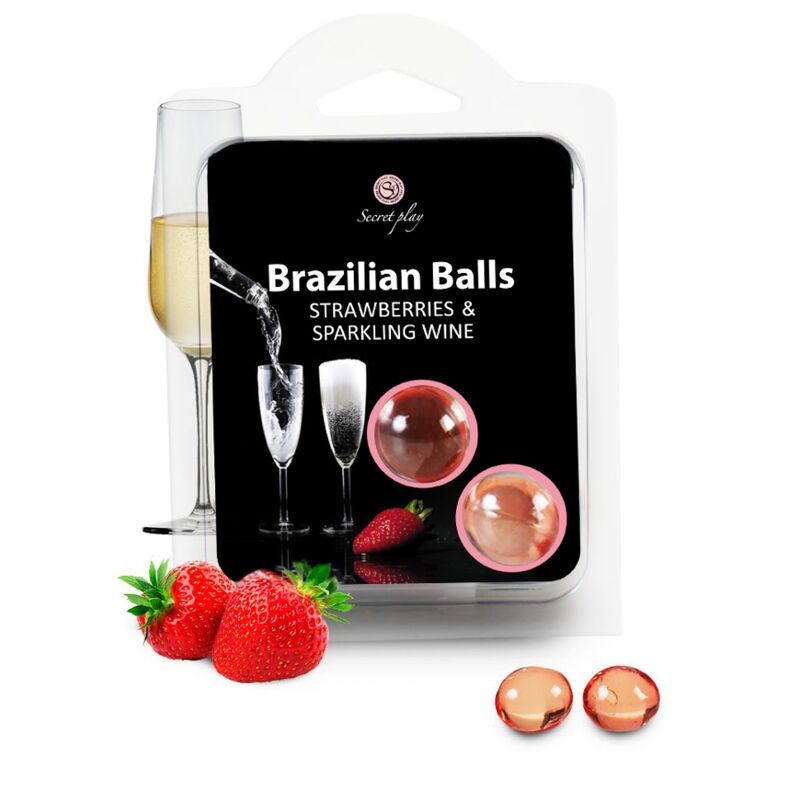 SECRETPLAY - SET PALLINE BRASILIANE FRAGOLE E CHAMPAGNE