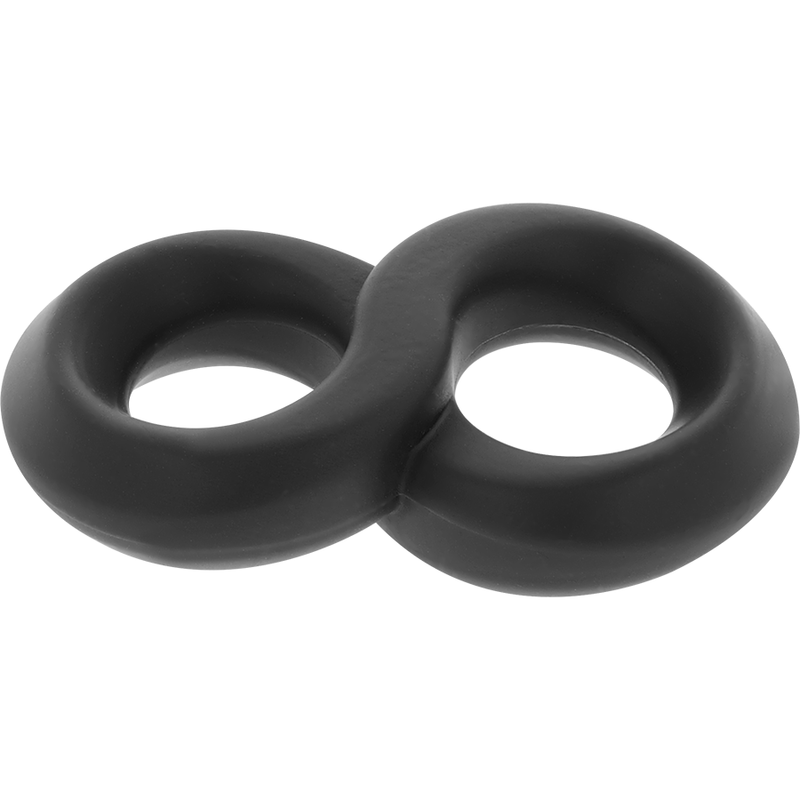 POWERING - SUPER FLEXIBLE AND RESISTANT PENIS AND TESTICLE RING PR12 BLACK