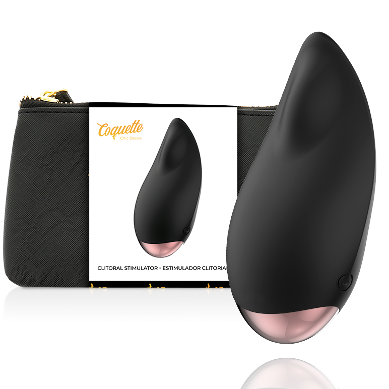 COQUETTE CHIC DESIRE - STIMOLATORE CLITORIDEO NERO / GOCCIA D'ORO