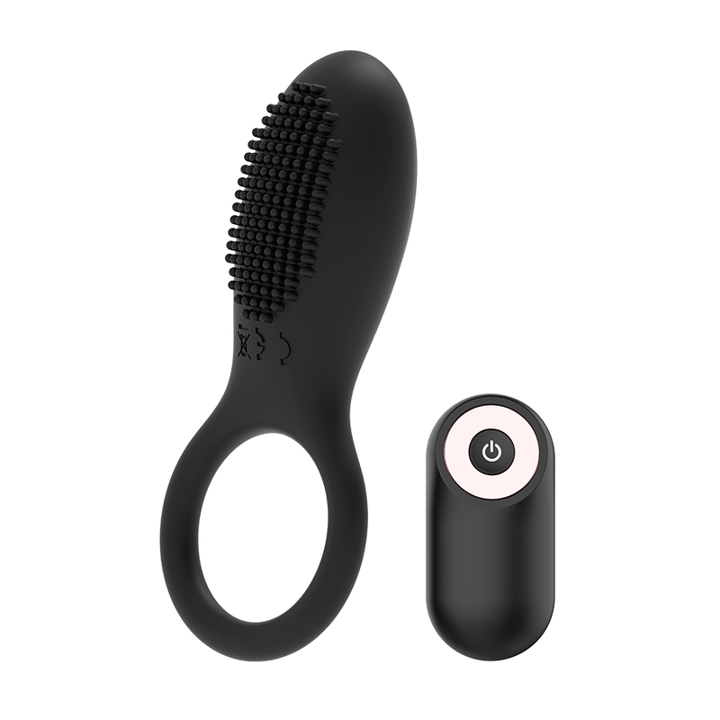 COQUETTE CHIC DESIRE - ANELLO PER IL FALLO TELECOMANDO RICARICABILE NERO/ORO