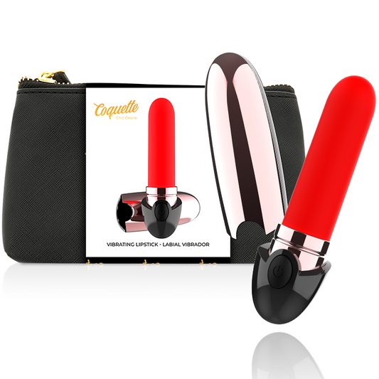 COQUETTE CHIC DESIRE - VIBRATORE ROSSETTO RICARICABILE NERO/ORO