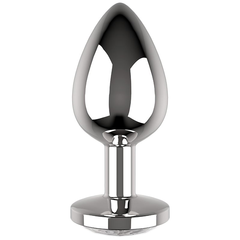 COQUETTE CHIC DESIRE - ANAL PLUG METAL WHITE COLOR SIZE L 4 X 9 CM