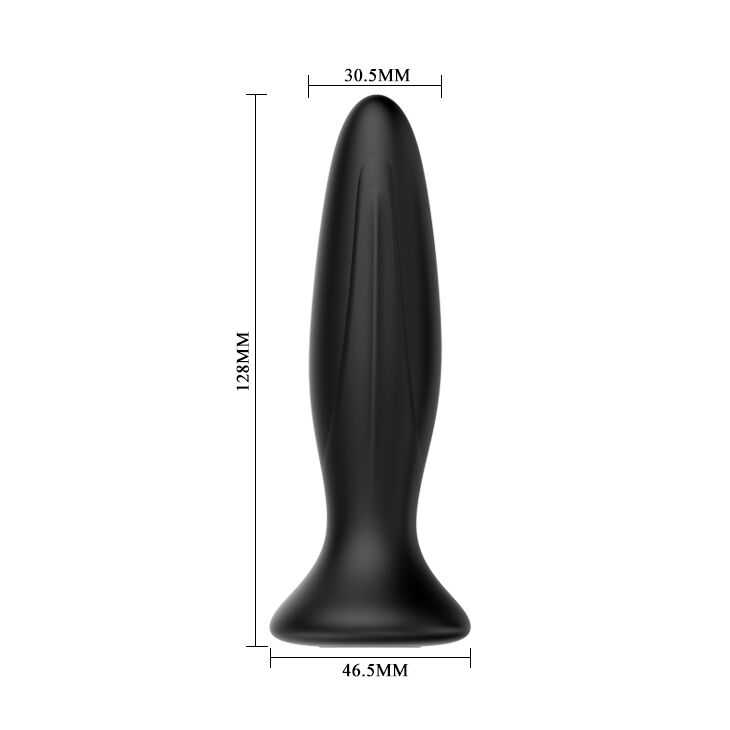 MR PLAY - WIEDERAUFLADBARER SCHWARZER VIBRATOR-ANALPLUG