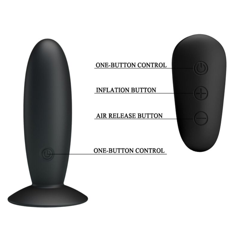 MR PLAY - ANAL PLUG MIT VIBRATION SCHWARZ FERNBEDIENUNG