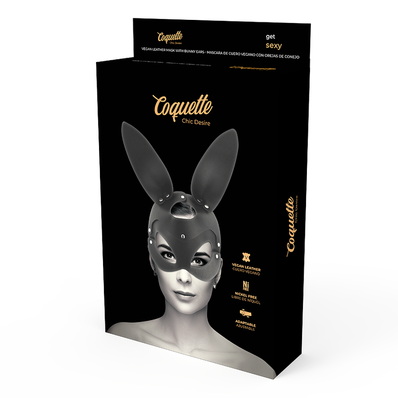 COQUETTE CHIC DESIRE – VEGANE LEDERMASKE MIT HASENOHREN