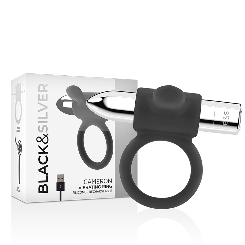 BLACK&amp;SILVER - ANELLO RICARICABILE CAMERON ARGENTO