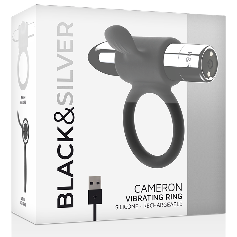 BLACK&amp;SILVER - ANELLO RICARICABILE CAMERON ARGENTO