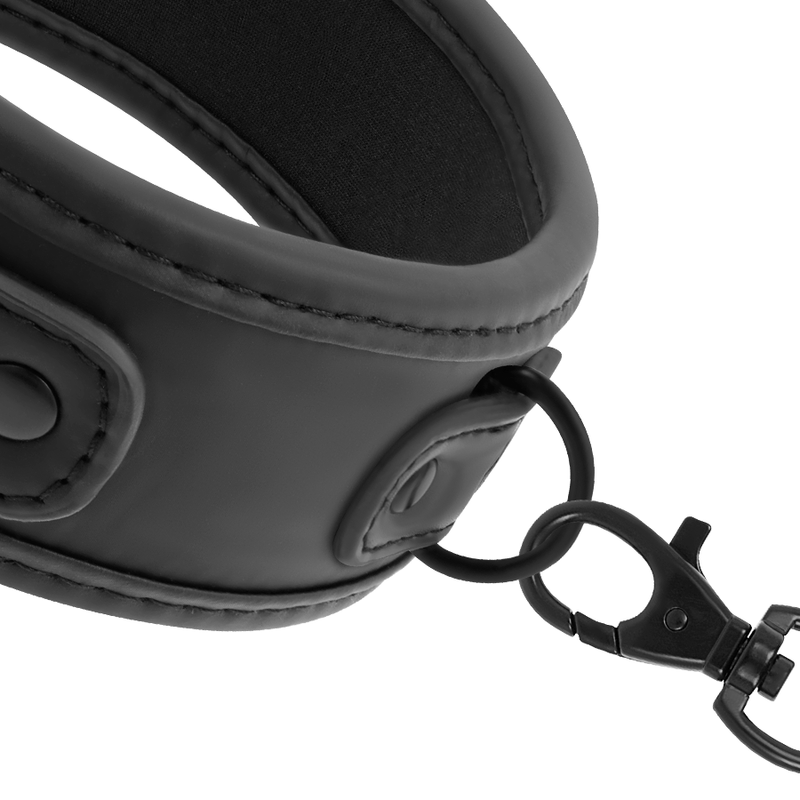 FETISH SOTTOMESSO - COLLANA CON CATENA RIVESTITA IN NOPRENE