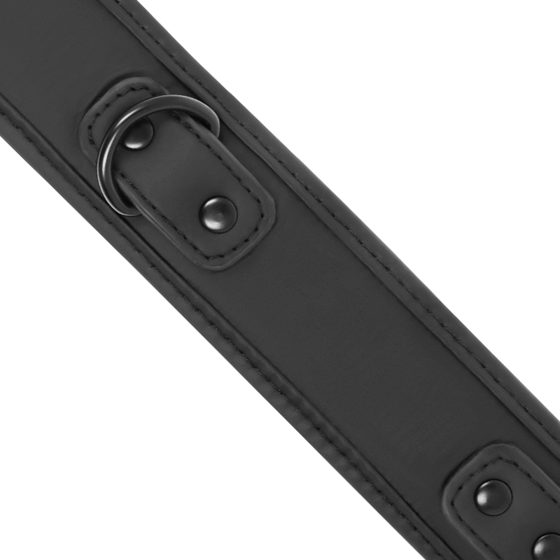 FETISH SOTTOMESSO - COLLANA CON CATENA RIVESTITA IN NOPRENE