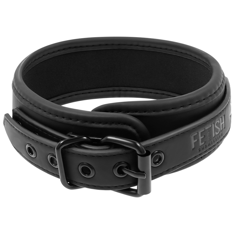 FETISH SOTTOMESSO - COLLANA CON CATENA RIVESTITA IN NOPRENE