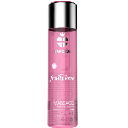 SWEDE - FRUITY LOVE OLIO PER MASSAGGIO EFFETTO RISCALDANTE VINO FRAGOLA FRIZZANTE 120 ML