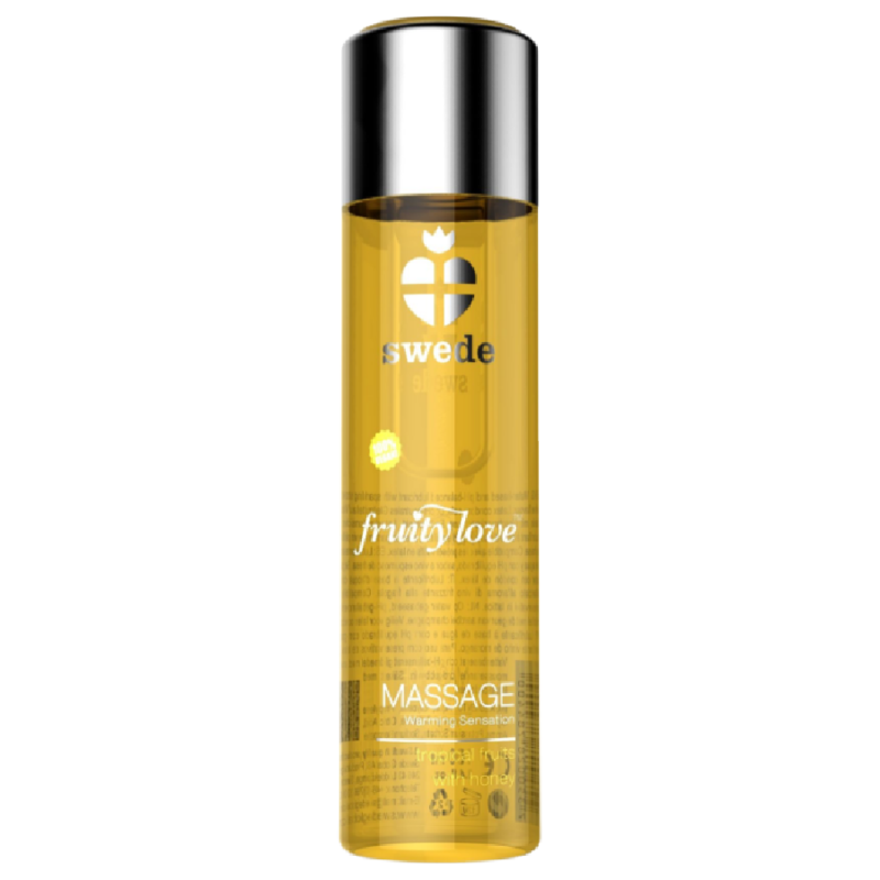 SWEDE - FRUITY LOVE WÄRMEFFEKT-MASSAGEÖL TROPISCH FRUCHTIG MIT HONIG 120 ML.