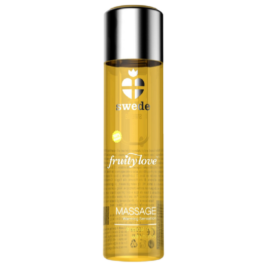 SWEDE - FRUITY LOVE OLIO DA MASSAGGIO EFFETTO RISCALDANTE TROPICALE FRUTTATO CON MIELE 120 ML.