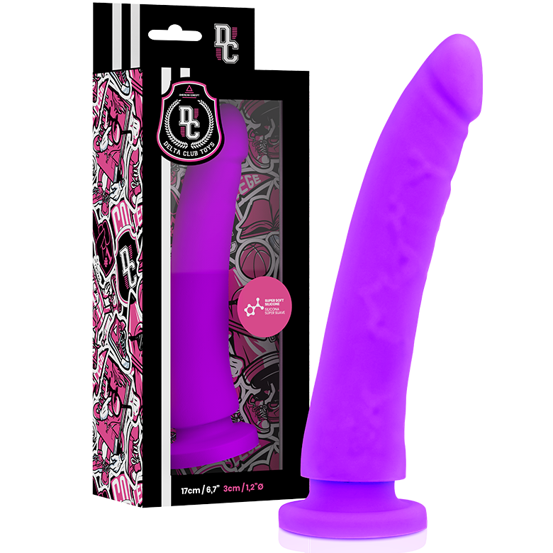 DELTA CLUB - TOYS DILDO LILLA SILICONE MEDICO 17 CM -O- 3 CM