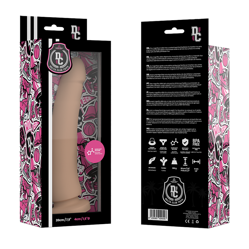 DELTA CLUB - TOYS NATÜRLICHER DILDO MEDIZINISCHES SILIKON 20 CM -O- 4 CM