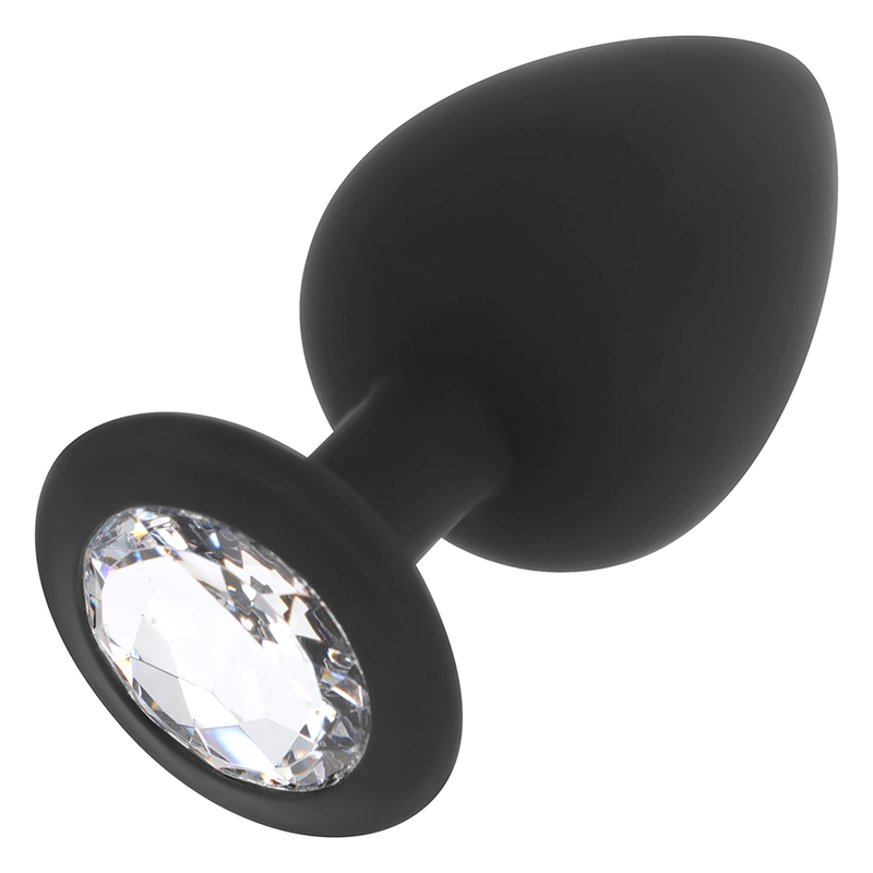 OHMAMA - DIAMANTE SILICONE ANAL PLUG TAGLIA L 9 CM