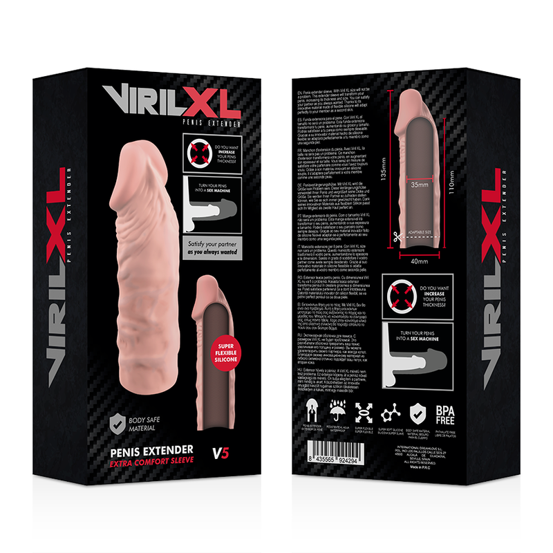 VIRILXL - SILICONE LIQUIDO V5 ESTENSIONE NATURALE DEL PENE