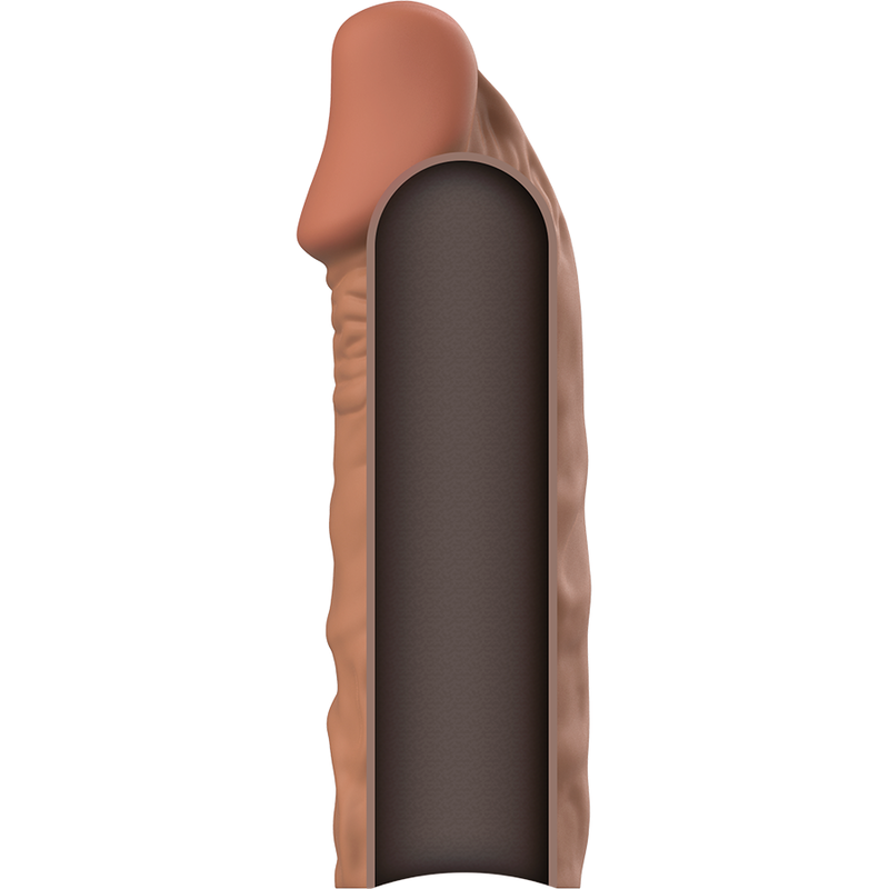 VIRILXL - ESTENSIONE PER PENE IN SILICONE LIQUIDO V5 MARRONE