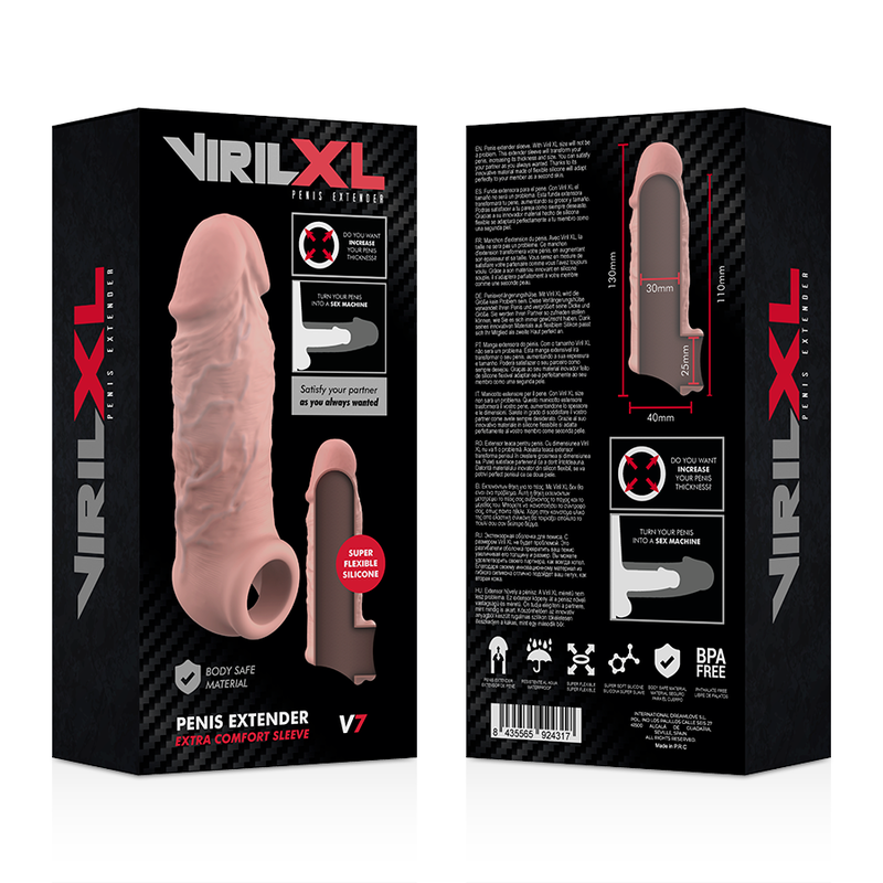 VIRILXL - SILICONE LIQUIDO V7 ESTENSIONE NATURALE DEL PENE