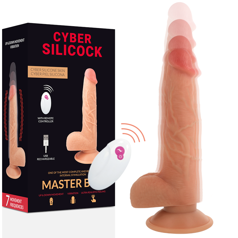 CYBER SILICOCK - FERNBEDIENUNG REALISTISCH MASTER BEN 23,88 CM -O- 4,3 CM