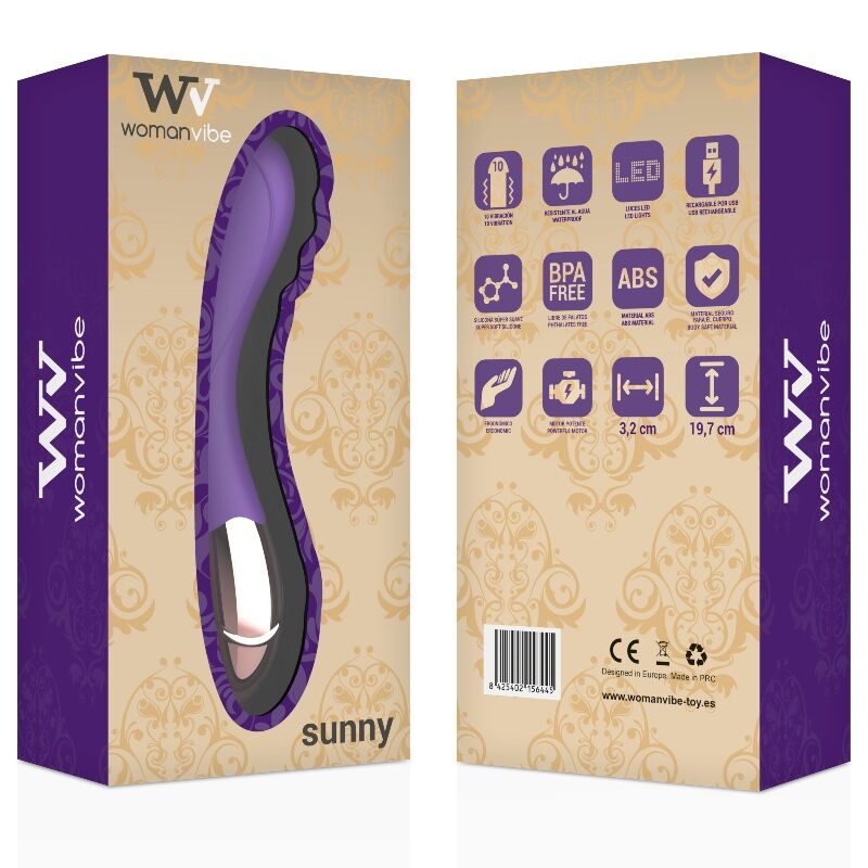 WOMANVIBE - VIBRATORE RICARICABILE IN SILICONE SUNNY