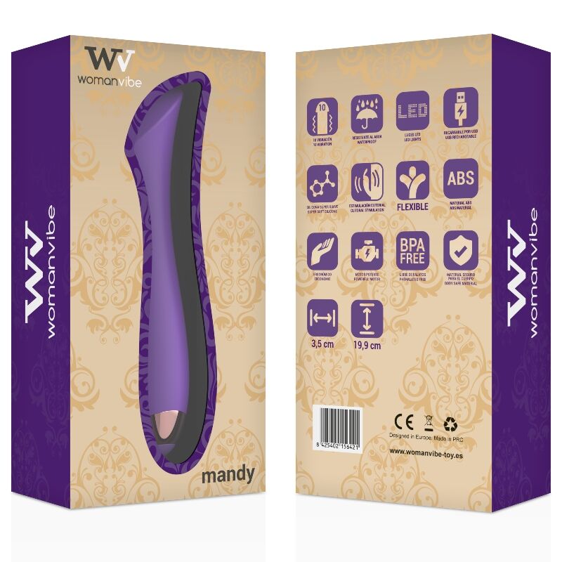 WOMANVIBE - WIEDERAUFLADBARER MANDY „K“-POINT-SILIKONVIBRATOR