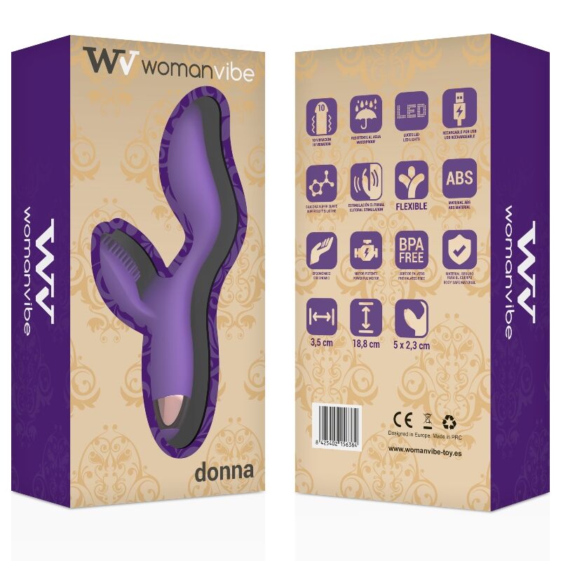 WOMANVIBE - DONNA RECHARGEABLE SILICONE VIBRATOR