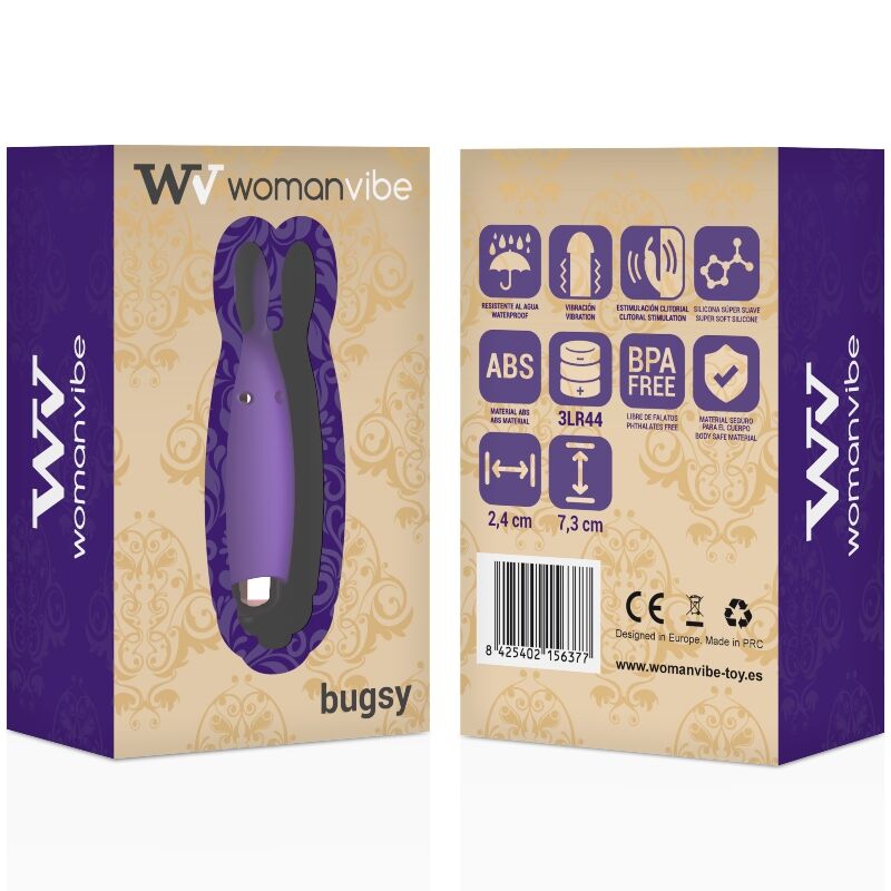 WOMANVIBE - STIMOLATORE CONIGLIO IN SILICONE BUGSY