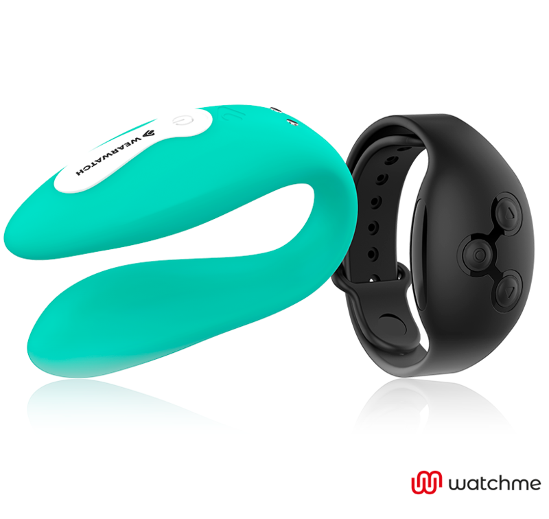 WEARWATCH - VIBRATORE A DOPPIA TECNOLOGIA WATCHME ACQUAMARINA / JET