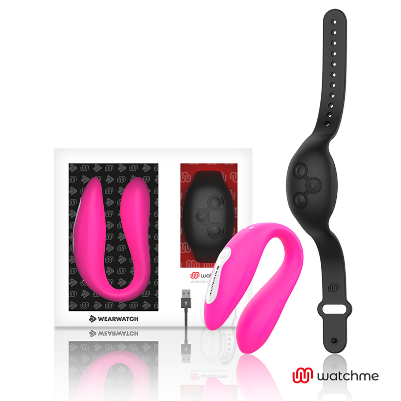 WEARWATCH - WATCHME VIBRATOR MIT DUALTECHNOLOGIE, FUCHSIA/AZABACHE