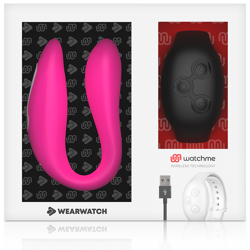 WEARWATCH - WATCHME VIBRATOR MIT DUALTECHNOLOGIE, FUCHSIA/AZABACHE