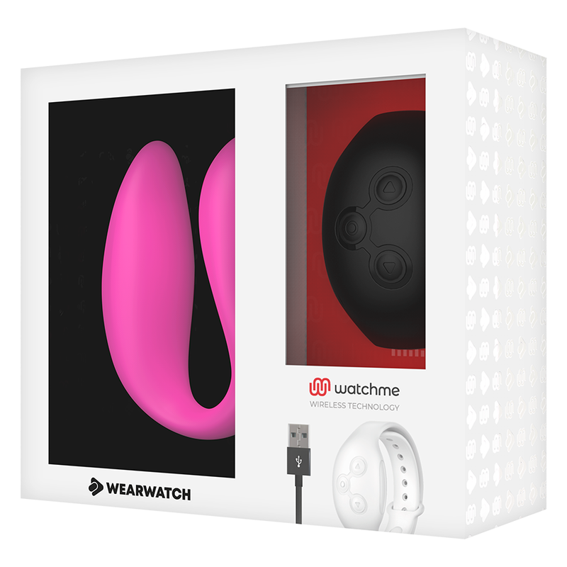 WEARWATCH - VIBRATORE WATCHME DUAL TECHNOLOGY FUCSIA/AZABACHE