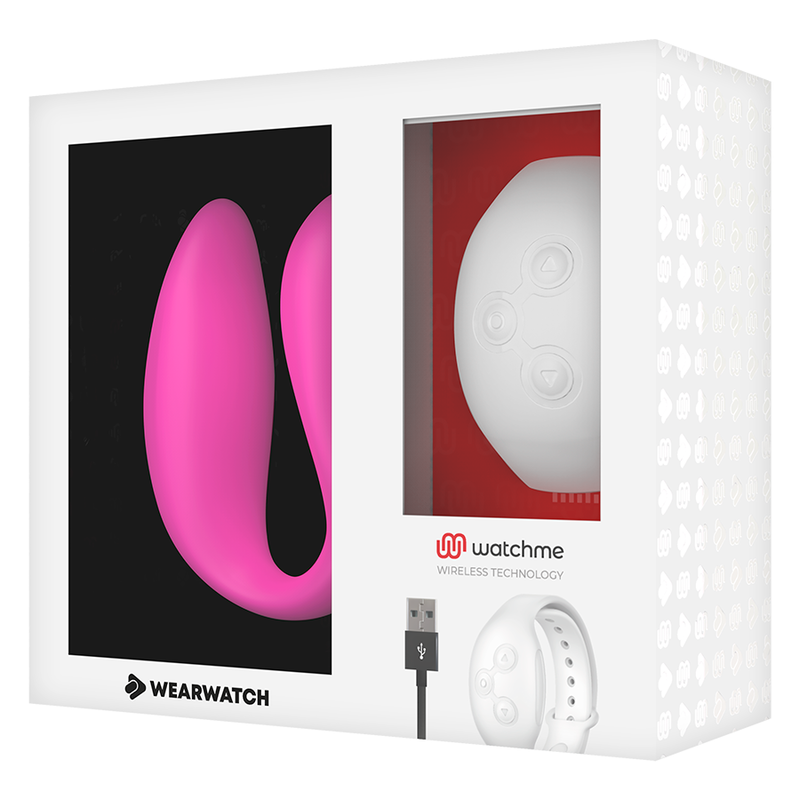 WEARWATCH - VIBRATORE WATCHME DUAL TECHNOLOGY FUCSIA / NEVE