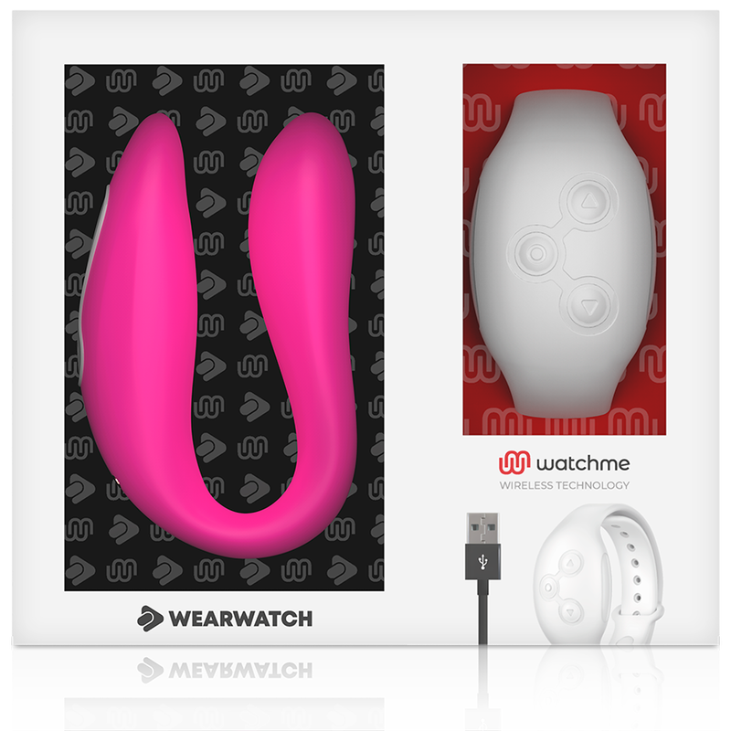 WEARWATCH - VIBRATORE WATCHME DUAL TECHNOLOGY FUCSIA / NEVE