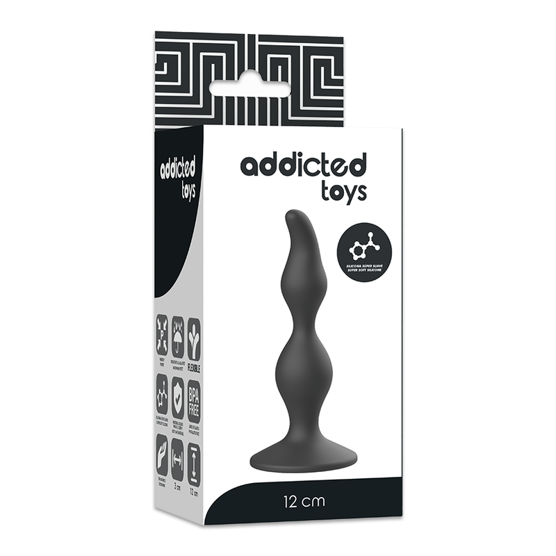 ADDICTED TOYS - ANAL SEXUAL PLUG 12 CM SCHWARZ