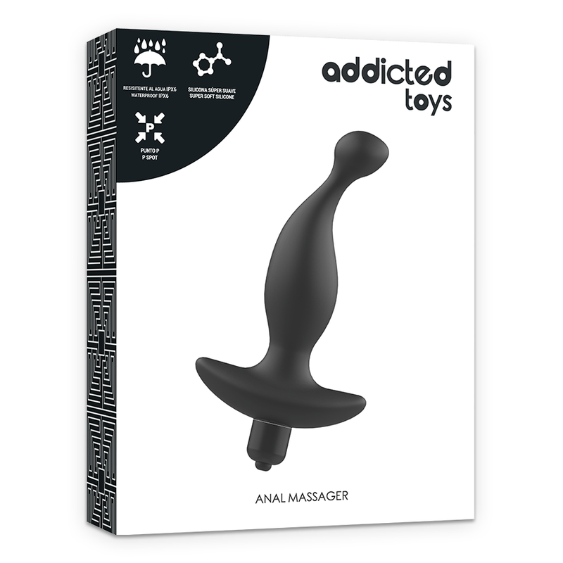 ADDICTED TOYS - ANALMASSAGER MIT SCHWARZER VIBRATION MODELL 1