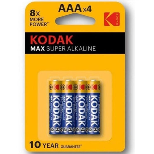 KODAK - BATTERIA SUPER ALCALINA MAX AAA LR03 BLISTER * 4